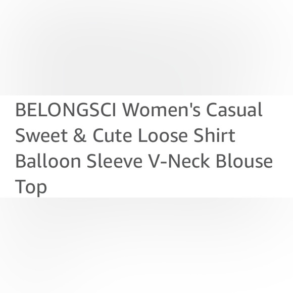 Casual Blouse. Animal print. Balloon sleeve V Neck - Picture 5 of 5